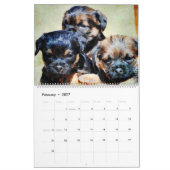 2026年 ボーダー・テリア 愛犬ママへのギフト ボーダー犬好きに カレンダー (2月 2027)