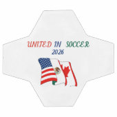 2026年 ユニティ サッカーボール - アメリカ メキシコ カナダ (フラット)