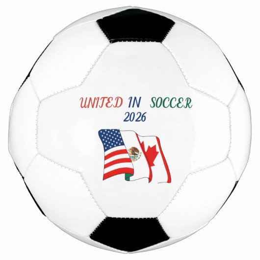2026年 ユニティ サッカーボール - アメリカ メキシコ カナダ (正面)