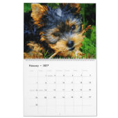 2026年 ヨークシャテリア 犬好き 飼い主 ヨーキーママ カレンダー (2月 2027)