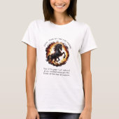 2026年 丙午(ひのえうま)のモチベーションアップの名言 Tシャツ (正面)