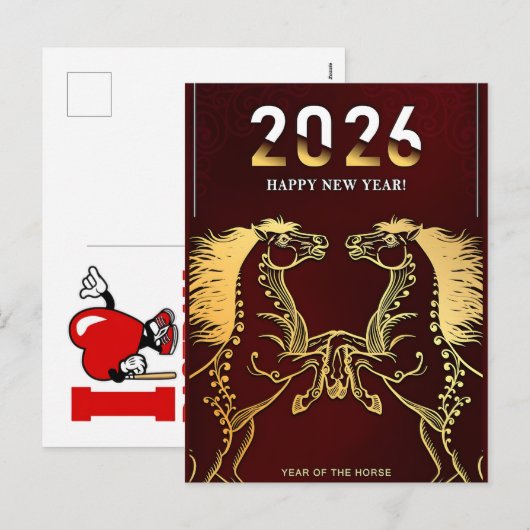 2026年 丙午 シーズンポストカード (正面/裏面)