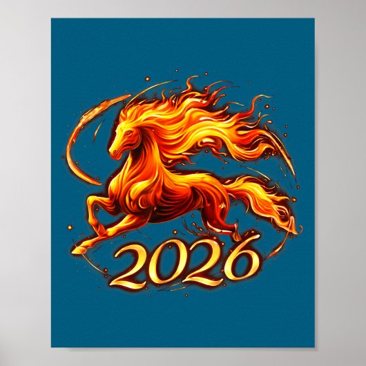 2026年　丙午　中国の旧正月 ポスター (正面)