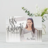 2026年　優雅なクラス　写真　卒業パーティー 招待状 (スタンド正面)