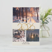 2026年 冬の新年の写真カード シーズンカード (スタンド正面)