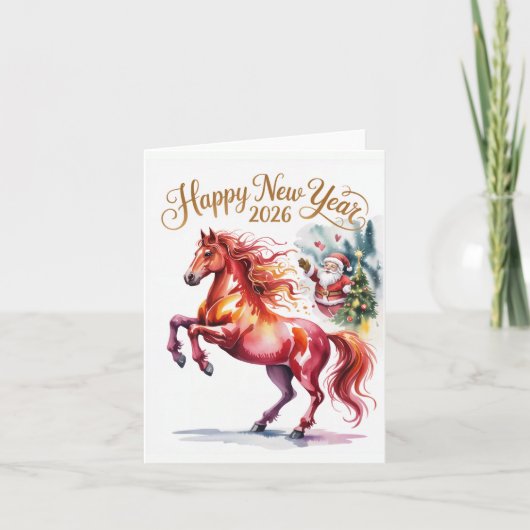 2026年 午年の中国新年 シーズンカード (正面)