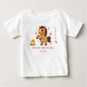 2026年 午年生まれ 名前入り ベビーTシャツ (正面)