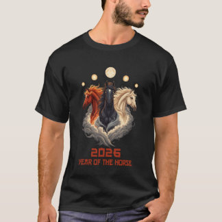 2026年 午年 お正月 おめでとう 旧正月 Tシャツ