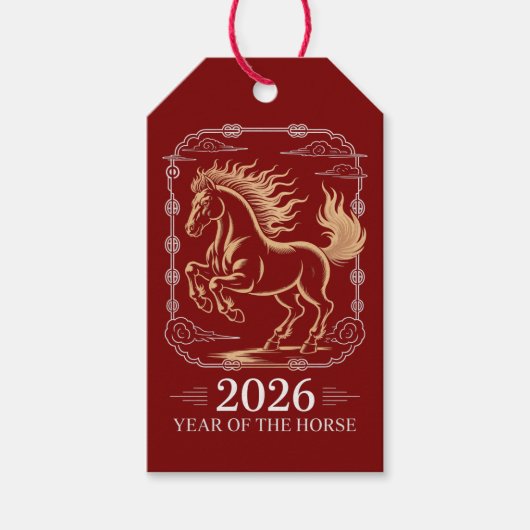 2026年 午年 ギフトタグ (正面)