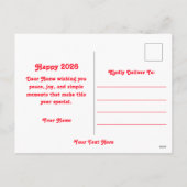 2026年 午年 シーズンポストカード (裏面)