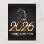 2026年 午年 中国の壁掛けカレンダー シーズンポストカード (正面)