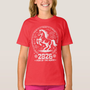 2026年 午年 - 中国の旧正月 Tシャツ