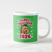 2026年 午年 新年お祝い ジャンボコーヒーマグカップ (右)