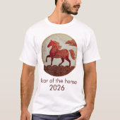 2026年 午年 – 旧正月アート Tシャツ (正面)