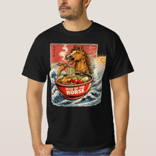 2026年 午年 旧正月 ラーメン Tシャツ