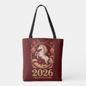 2026年 午年 春節 壁掛けトートバッグ トートバッグ (裏面)