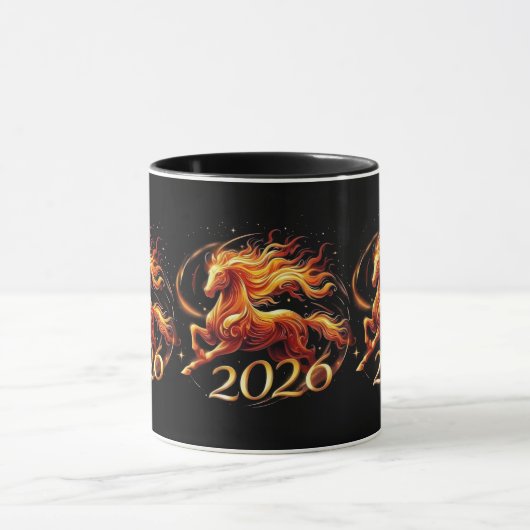 2026年 午年(馬年) のお祝い マグカップ (中央)