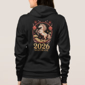2026年 午年(馬) の中国新年 ジップアップパーカー パーカ (裏面)
