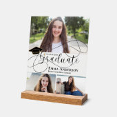 2026年 卒業写真 卒業台本 記念品 ギフト アクリルサイン (傾斜)