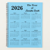 2026年 名前入りカスタマイズプランナー プランナー手帳 (正面)