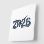 2026年 壁掛け時計 10.75インチ アクリル 正方形 スクエア壁時計 (傾斜)
