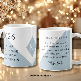 2026年、変化の年に向けた新年の決意その2 コーヒーマグカップ