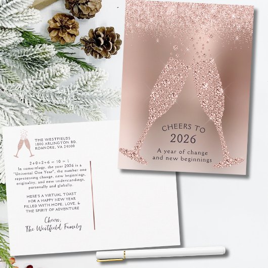 2026年 変化の年 おめでとう 新年 シーズンポストカード