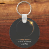 2026年 太陽食 天文学 キーホルダー (正面)