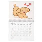 2026年 子供の絵 カレンダー サルマのかわいい動物たち (2月 2027)