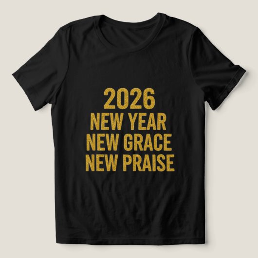 2026年 新しい恵み 新しい賛美 Tシャツ (デザイン正面)