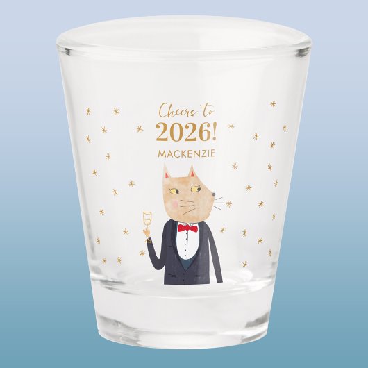 2026年 新年 カスタムネーム ショットグラス
