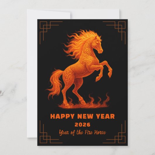 2026年　火の馬　十二支 シーズンカード (正面)