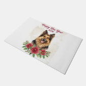 2026年 犬の新年の歓迎 ドアマット (アングル)