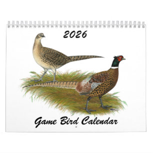 2026年 狩猟鳥カレンダー カレンダー