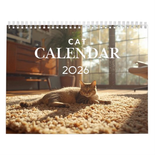 2026年 猫カレンダー | 12ヶ月 壁掛けカレンダー カレンダー (カバー)
