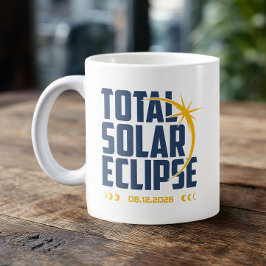 2026年 現代的な日食記念品 コーヒーマグカップ