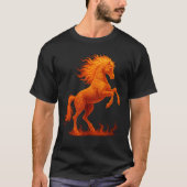 2026年 申年 赤い馬の干支 Tシャツ (正面)