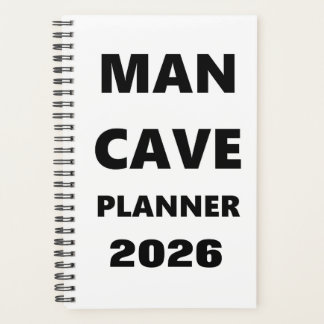 2026年 男性向けプランナー マンケーブプランナー 黒文字 プランナー手帳