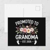 2026年 祖母に昇格 初めてのNana フラワー 案内ポストカード (正面/裏面)