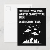 2026年 私のビールを保持 ポストカード (正面/裏面)