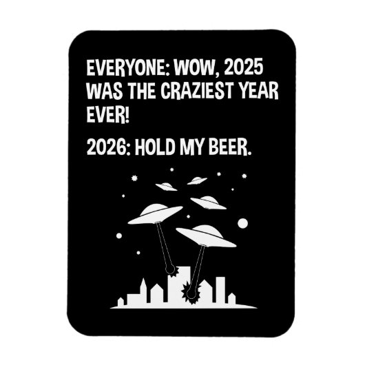 2026年 私のビールを保持 マグネット (縦)