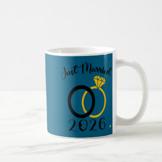 2026年 結婚しました ウェディングリング お揃いの ハネムーン コーヒーマグカップ