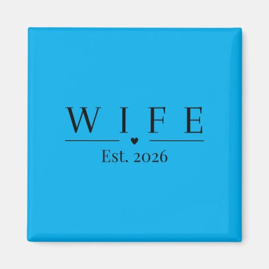 2026年 結婚しました 新婚旅行 ウェディング マグネット (正面)