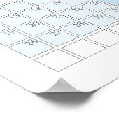 2026年 縦向き 年間カレンダーポスター ポスター (角)