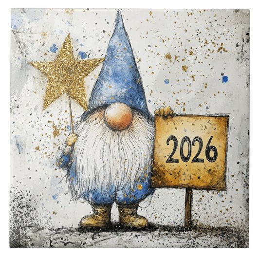 2026年, 謹賀新年, ノーム, タイル (正面)
