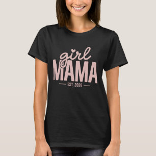 2026年 赤ちゃん予定 女の子のママ プレママ プレママ発表 Tシャツ