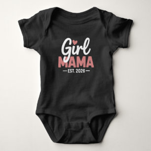 2026年 赤ちゃん Girl Mama 妊娠 発表 新米ママ ベビーボディスーツ