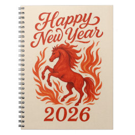 2026年 馬年 おめでとう ノートブック