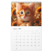 2026年 魔法の妖精 かわいい猫 カレンダー オリジナル (1月 2027)