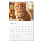 2026年 魔法の妖精 かわいい猫 カレンダー オリジナル (3月 2027)